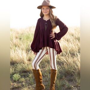 Girl's Victoria Legging in Stripe